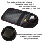 Antimagnetic RFID Car Key Mobile Phone Bag Shielding Set Radiation Cell Phone Pocket - Image 11
