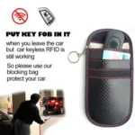 Antimagnetic RFID Car Key Mobile Phone Bag Shielding Set Radiation Cell Phone Pocket - Image 5