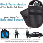 Antimagnetic RFID Car Key Mobile Phone Bag Shielding Set Radiation Cell Phone Pocket - Image 9