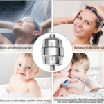 10-15 Layer Activated Carbon Bathroom Shower Filter Bathing Water Filter Purifier Water Shower Set - Image 9