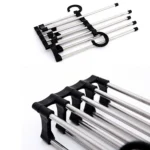 Multifunctional  5 in 1 Telescopic Folding Wardrobe Magic Trousers Rack - Image 4