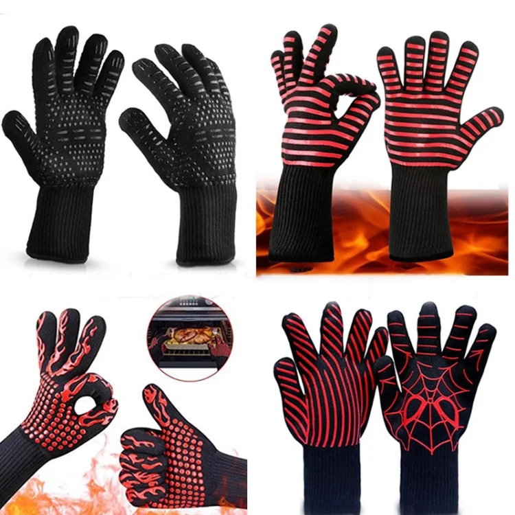 TBD0412515102_2.webp Heat-resistant High Temperature Fire Resistance Cooking Baking Barbecue Grill Gloves - Image 3