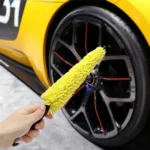 Universal Auto Car Accessories Car Rims Care Tire Wheel Washing Brush Plastic Handle Vehicle Wheel Cleaning Brush Washing Sponge - Image 4