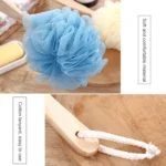 Long Handle Hanging Soft Mesh Body Shower Brush - Image 3