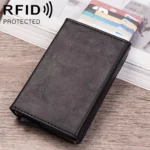 Magnetic RFID Bag Multifunctional Aluminum Automatic Pop-up Credit Card Package