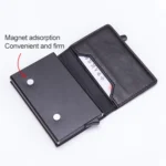 Magnetic RFID Bag Multifunctional Aluminum Automatic Pop-up Credit Card Package - Image 5