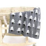 Baby Knit Christmas Tree Hug Blanket out Shawl Cover - Image 3