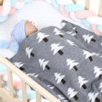 Baby Knit Christmas Tree Hug Blanket out Shawl Cover - Image 4