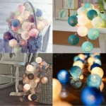 3M 20 Leds Cotton Ball Light String Holiday Wedding Christmas Party Bedroom Fairy Lights Outdoor LED Light Garland Decoration - Image 4