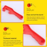 10 PCS Waterproof ABS Bucket Opener Thicken Paint Bucket Open Cover Wrench Tool, Random Color Delivery - Image 4