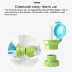 Children Portable Bottled Drinks Anti-overflow Anti-squash Replacement Straw Cap - Image 3