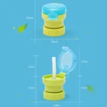Children Portable Bottled Drinks Anti-overflow Anti-squash Replacement Straw Cap - Image 5