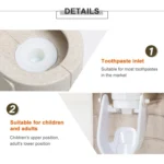 ECOCO Wheat Straw Wall-mounted Seamless Stickers Lazy Automatic Toothpaste - Image 4