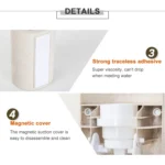 ECOCO Wheat Straw Wall-mounted Seamless Stickers Lazy Automatic Toothpaste - Image 5