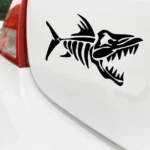 10 PCS Car Sticker Motorcycle Pulling Flower Stick Fish Bone Cartoon Personality Body Sticker - Image 3