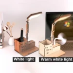 Wooden Multi-function Touch USB Pen Holder Desk Lamp Student Desktop Charging Reading Lamp Led Eye Protection Table Lamp - Image 3