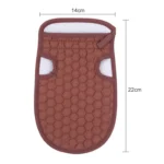 Bath Body Shower Gloves Skin Exfoliating SPA Massage Mitt Lattice Particles Washcloth - Image 2