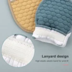 Bath Body Shower Gloves Skin Exfoliating SPA Massage Mitt Lattice Particles Washcloth - Image 8