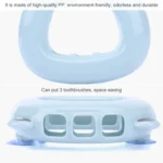 Wall-mounted Bathroom Wall Hanging Rack Creative Couple Suction Cup Toothbrush Shelf Holder - Image 5