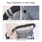 Baby Trolley Net Bag Storage Bag Universal Baby Care - Image 6