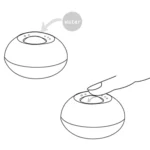 Office Supplies Wet Hand Sponge Cylinder Sticky Cylinder - Image 4