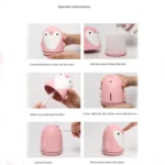 220ml Aroma Humidifier Cute Penguin USB Air Diffuser Home Office Car Mist Maker Air Purifier - Image 7