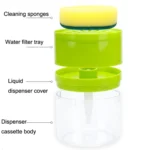 Kitchen Detergent Press Bottle Wipe Combination Dish Brush Soap Liquid Box - Image 3