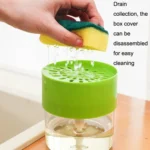 Kitchen Detergent Press Bottle Wipe Combination Dish Brush Soap Liquid Box - Image 5
