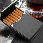 PU Cigarette Pack Creative Business Card Holder Men And Women Thin Cigarette Case - Image 3