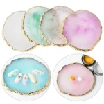 Nail Palettes Resin Agate Pieces Nail Painting Palette Decoration Storage Tray - Image 4