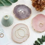 Nail Palettes Resin Agate Pieces Nail Painting Palette Decoration Storage Tray - Image 9