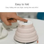 Portable Folding Silicone Intelligent Constant Temperature Travel Camping Electric Kettle - Image 8