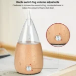 Waterless Diffuser Essential Oil Spray Wood Glass Aromatherapy Air Humidifier - Image 5