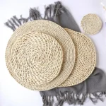 2 PCS Non-slip Natural Corn Woven Thickening Insulated Tea Mat Table Heat-resistant Casserole Mat - Image 4