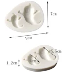 Halloween Series Ghost Silicone Mold Fondant DIY Soft Clay Mold - Image 4