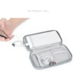 BUBM Digital Charger USB Data Cable Organizer Storage Bag Earphone Wire Power Bank Travel Case - Image 5