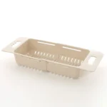 Adjustable Dish Drainer Sink Drain Basket Washing Vegetable Fruit Plastic Drying Rack - Image 2