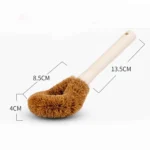 10 PCS Natural Coconut Palm Non-stick Oil Long Handle Pot Brush Cleaning Brush Kitchen Cleaning Tool - Image 2