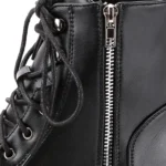 Round Head Low-profile Women Ankle Boots - Image 3