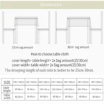 Literary Fresh Geometric Cotton Linen Tablecloth Gray Arrow Rectangular Coffee Table Cloth Desk Cloth - Image 6