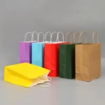 10 PCS Elegant Kraft Paper Bag With Handles for Wedding/Birthday Party/Jewelry/Clothes - Image 6