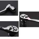 TUOSEN Quick-release Socket Wrench Curved Handle Ratchet Spanner - Image 5