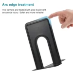 2 PCS Simple Metal Bookend Support Frame Non Slip Book Stand Desktop Organizer - Image 5
