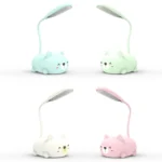 Cartoon Cat Design LED Eye Protection Reading Lamp USB Rechargeable Desk Lamp - Image 3