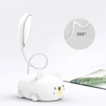 Cartoon Cat Design LED Eye Protection Reading Lamp USB Rechargeable Desk Lamp - Image 4