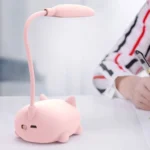 Cartoon Cat Design LED Eye Protection Reading Lamp USB Rechargeable Desk Lamp - Image 5