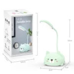Cartoon Cat Design LED Eye Protection Reading Lamp USB Rechargeable Desk Lamp - Image 6