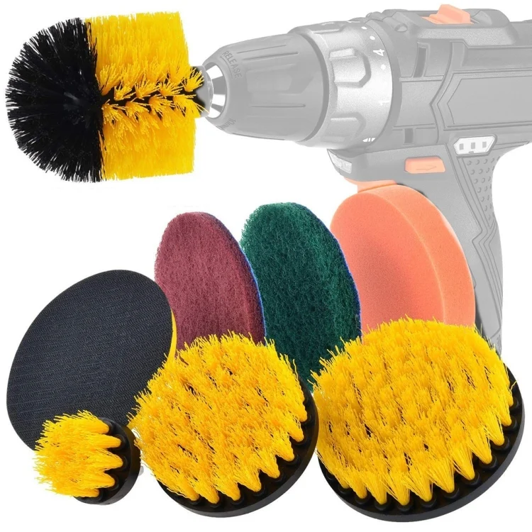 TBD04197946.webp 19 in 1 Household Nylon Hexagonal Electric Drill Brush Pads Scouring Sanding Disc Pad Kits - Image 1