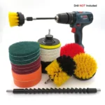 19 in 1 Household Nylon Hexagonal Electric Drill Brush Pads Scouring Sanding Disc Pad Kits - Image 2