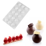 French Dessert 15 Even Spherical Cake Mold Mousse Silicone Creative DIY Baking Mold - Image 7